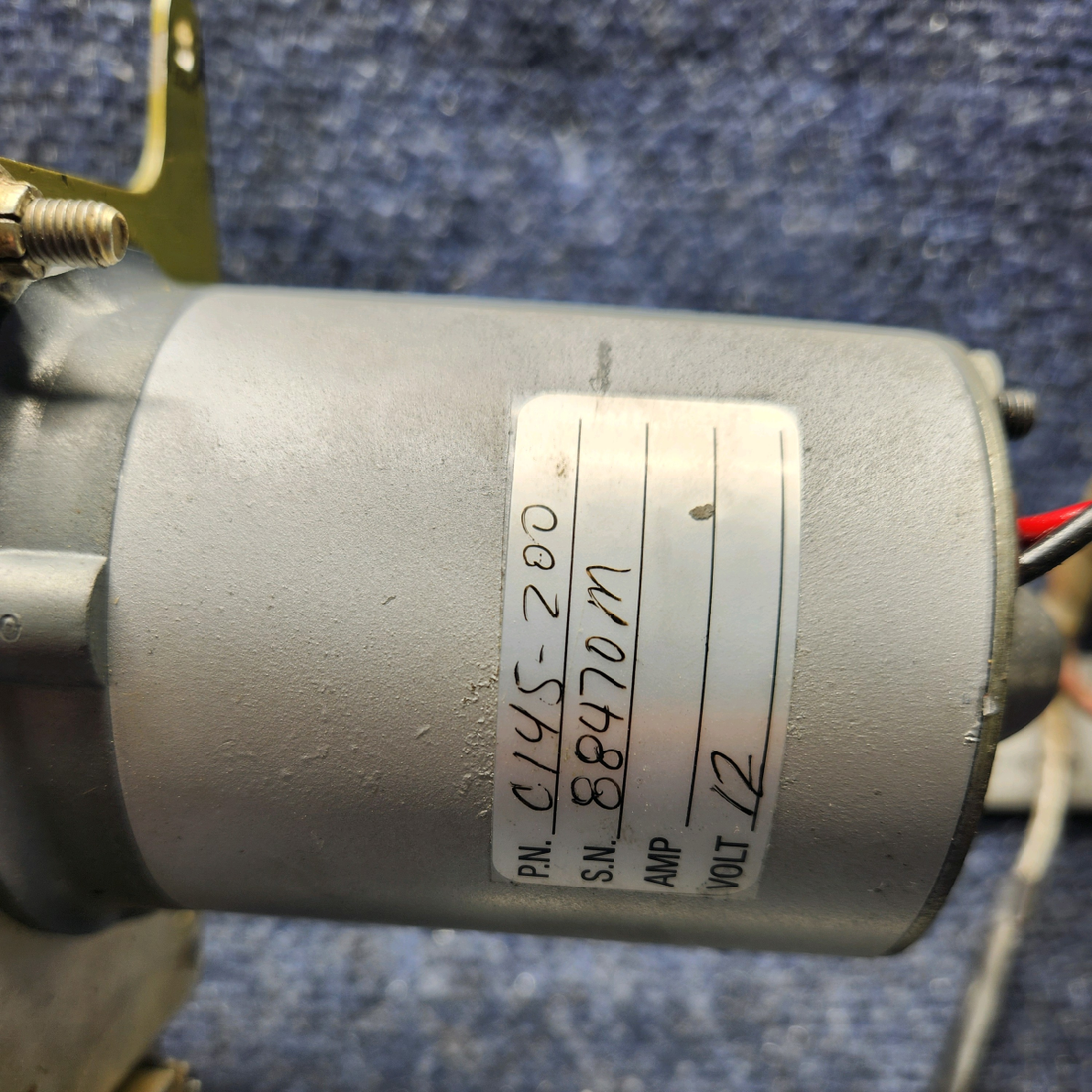Used aircraft parts for sale, 560254-501 Vickers 102000-1 MOONEY M20J VICKERS LINEAR LANDING GEAR ACTUATOR (12V, 55A)