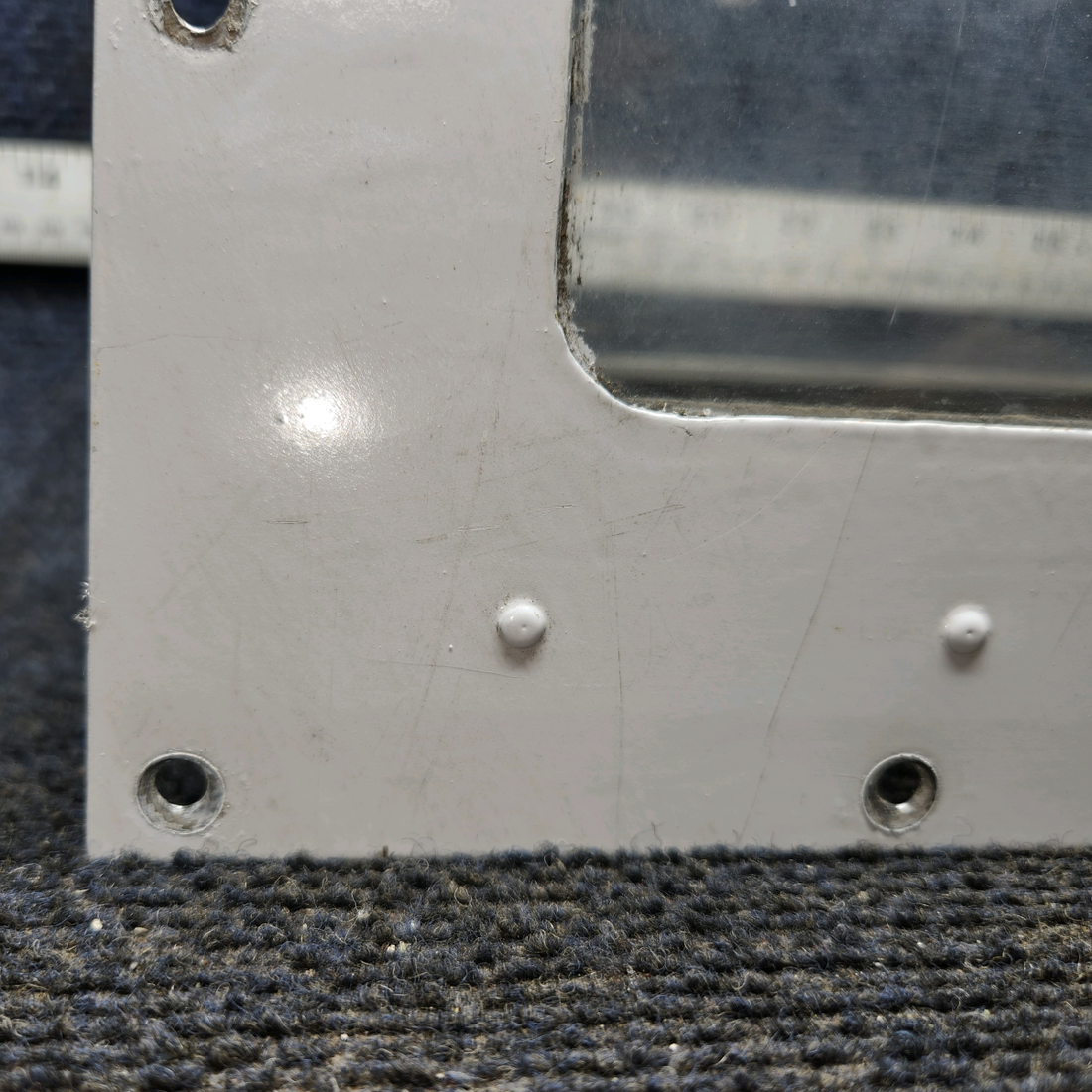 Used aircraft parts for sale, 0523115, 0523115-3, 0523115-5 Cessna 172E Landing Light Lens & Retainer Assembly