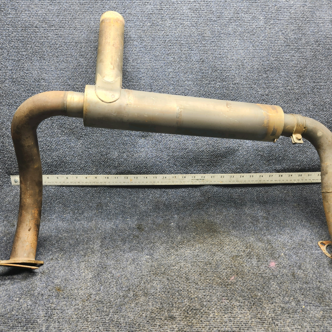 Used aircraft parts for sale, 35302-003 / 35301-000 / 62232-000 PIPER PA28-161 Warrior III REAR EXHAUST MUFFLER W EXHAUST STACKS