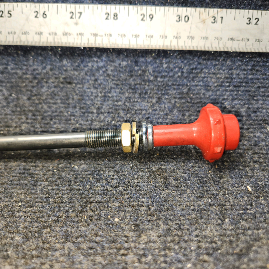 Used aircraft parts for sale, ACSA-700-12-1 Bottom-Lock Mixture Control Cable Assembly – 50"