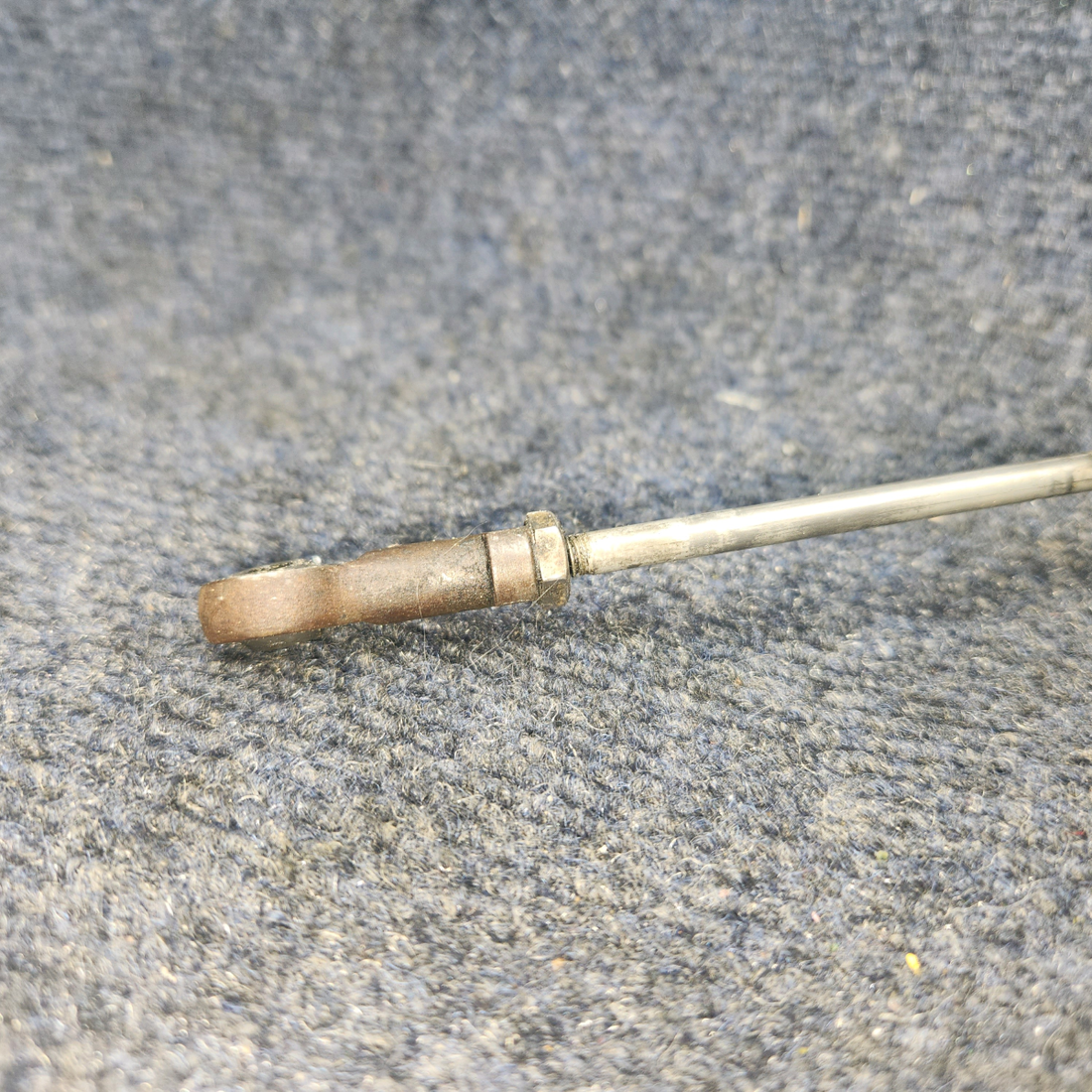 Used aircraft parts for sale, 169-940013-15 Beechcraft A24R Throttle Control Cable VERNIER (Length: 58-3/4") PLASTIC IS BROKEN SEE PHOTOS