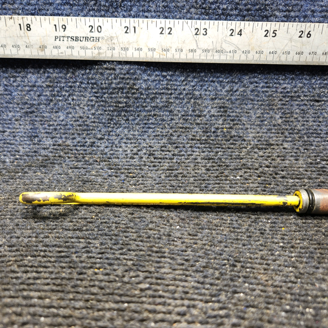 Used aircraft parts for sale, 627070 Continental O-200, O-300 Cessna C175 Oil Dipstick – 10-Quart Capacity