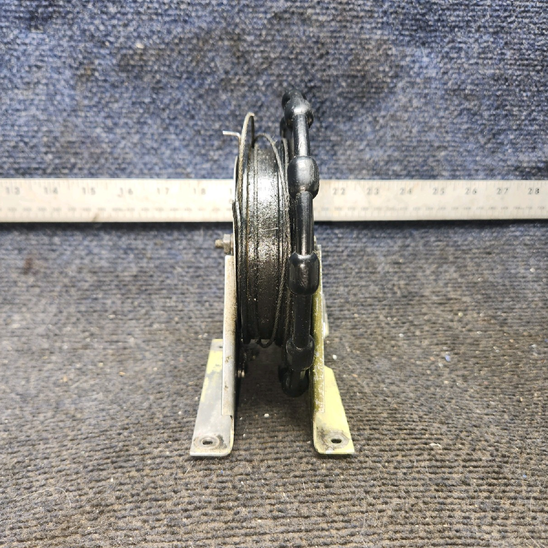 Used aircraft parts for sale, 68414-003, 65633-000 piper PA-28-181 Stabilator Trim Wheel Assembly w/ Bracket