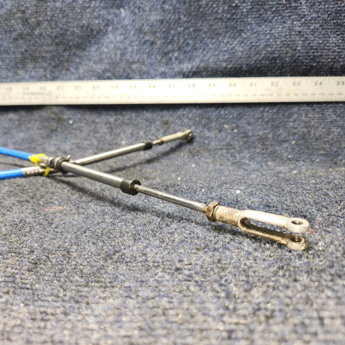 Used aircraft parts for sale, PS50146-13-4 Piper PA28-140 Mixture Control Cable Length: 44"
