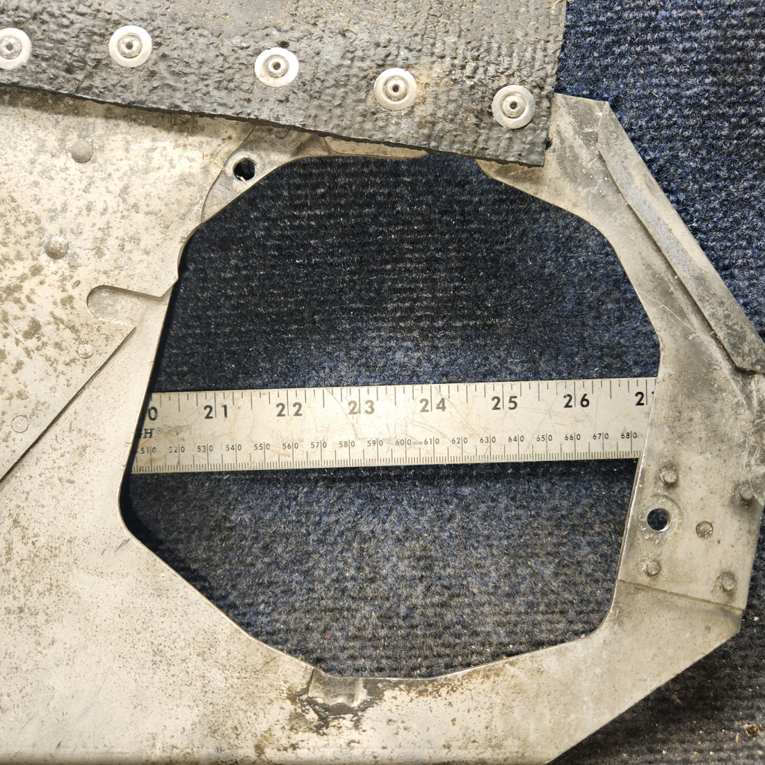 Used aircraft parts for sale, 63613-000 Piper PA28-140 Front Engine Baffle Assembly - LH