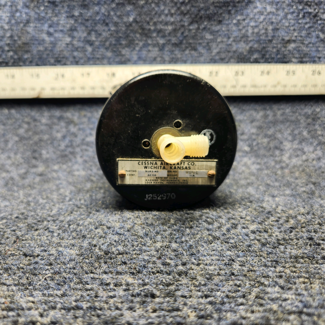 Used aircraft parts for sale, S1392-N2 CESSNA 172K KARNISH RATE OF CLIMB INDICATOR