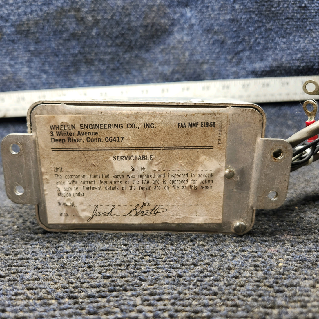 Used aircraft parts for sale, A490,T-28 Whelen A490 Strobe Light Power Supply (28V)