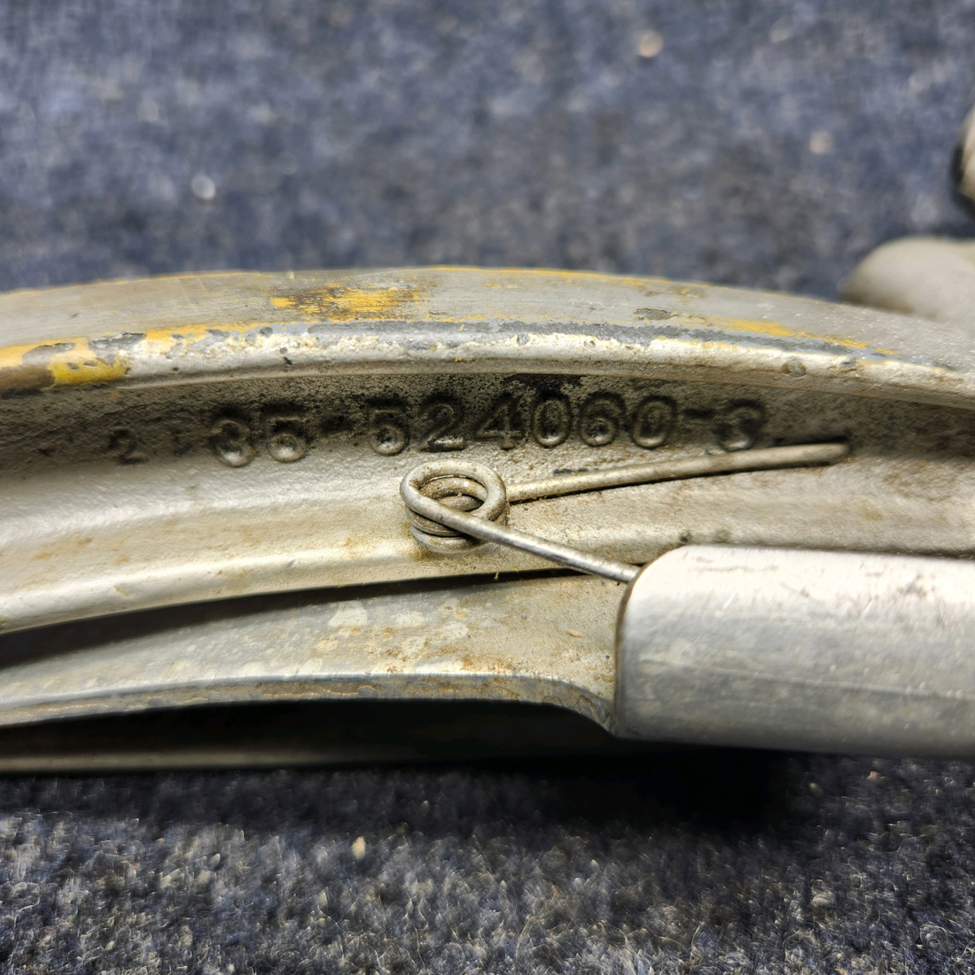 Used aircraft parts for sale, 35-524011 AND 35-524060-2 BEECHCRAFT F35 RUDDER PEDAL AND PEDAL ARM