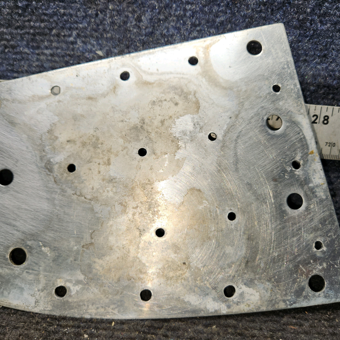 Used aircraft parts for sale, 0713495-13 Cessna 172E Bulkhead Plate reinforcement LH