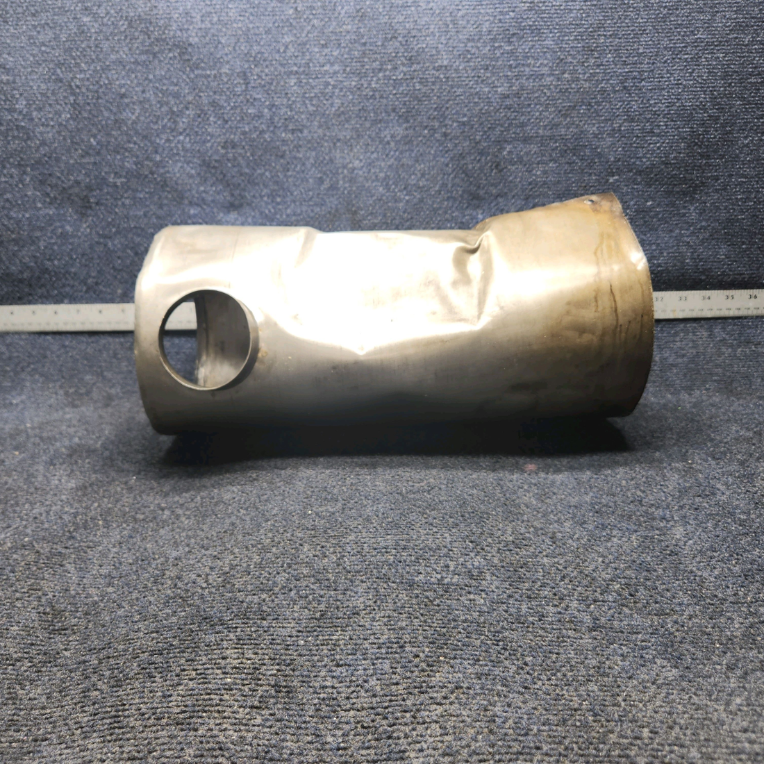Used aircraft parts for sale, 0554001-1 CESSNA 172K MUFFLER SHROUD ASSEMBLY- BENT -  EASY TO REPAIR - "SEE PHOTOS"