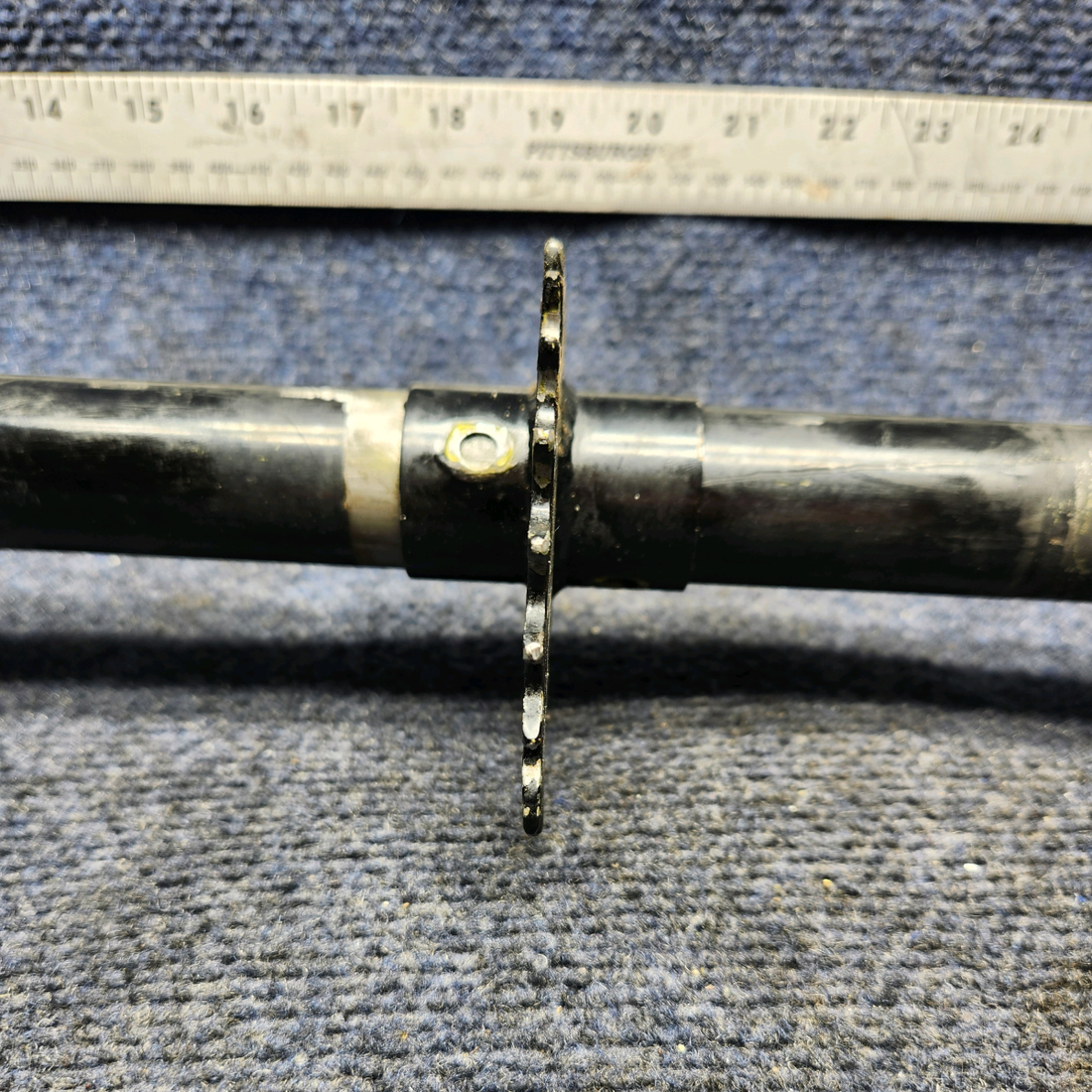 Used aircraft parts for sale, 62705-000 PIPER PA28-161 Warrior III FLAP TORQUE TUBE WITH LH, RH FITTINGS AND TUBE ENDS