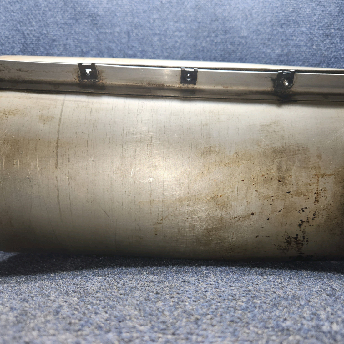 Used aircraft parts for sale, 0554001-1 CESSNA 172K MUFFLER SHROUD ASSEMBLY- BENT -  EASY TO REPAIR - "SEE PHOTOS"
