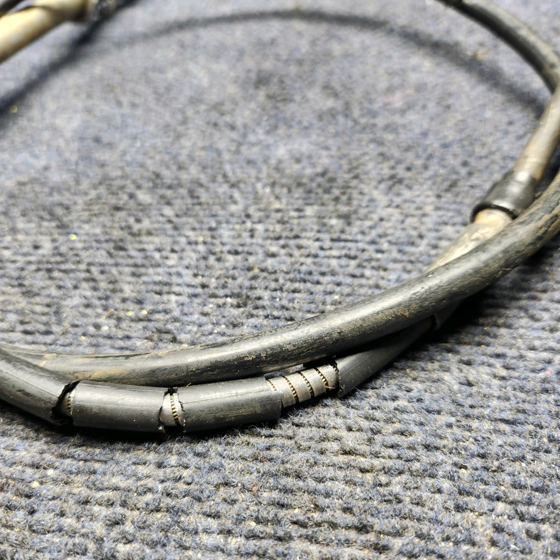 Used aircraft parts for sale, 36-380061-3 Beechcraft F33A VERNIER PROPELLER CONTROL CABLE ASSY (L: 75.25”)