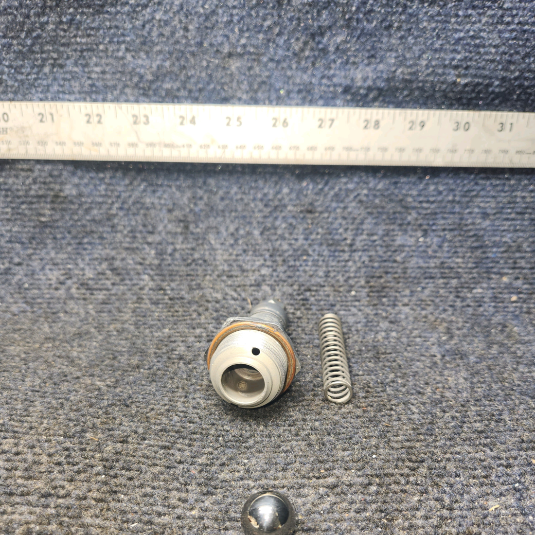 Used aircraft parts for sale, 76529,  1028-B, 61084 Lycoming O-540 PIPER PA-24-250 Oil Pressure Relief Valve Assembly