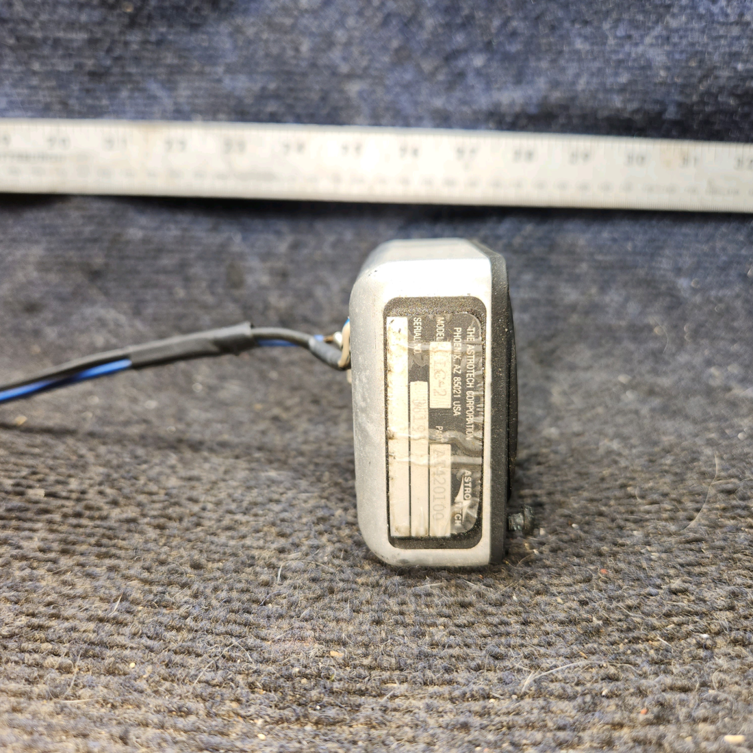 Used aircraft parts for sale, AT420100 Astrotech LC-2 cessna 172N Digital Quartz Chronometer (Core)