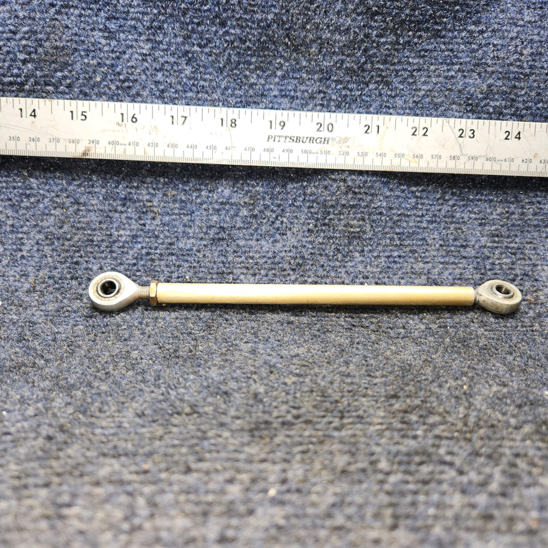 Used aircraft parts for sale, 169-524013-37 Beechcraft A24R Rudder Pedal Control Rod Interconnect FWD "PRICE PER EACH"