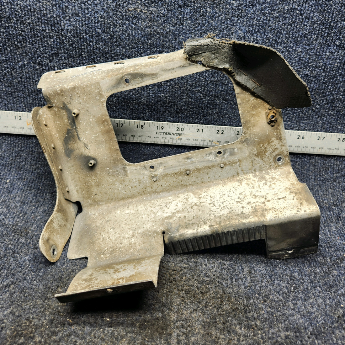 Used aircraft parts for sale, 63617-015 PIPER PA28-140 ENGINE BAFFLE ASSY LH FRONT