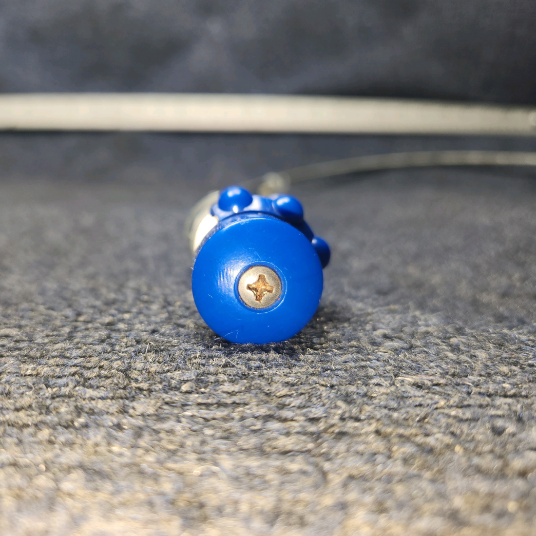 Used aircraft parts for sale, 169-940013-21 Beechcraft A24R Propeller Control Cable VERNIER (Length: 49-3/4") PLASTIC IS BROKE-SEE PHOTOS.