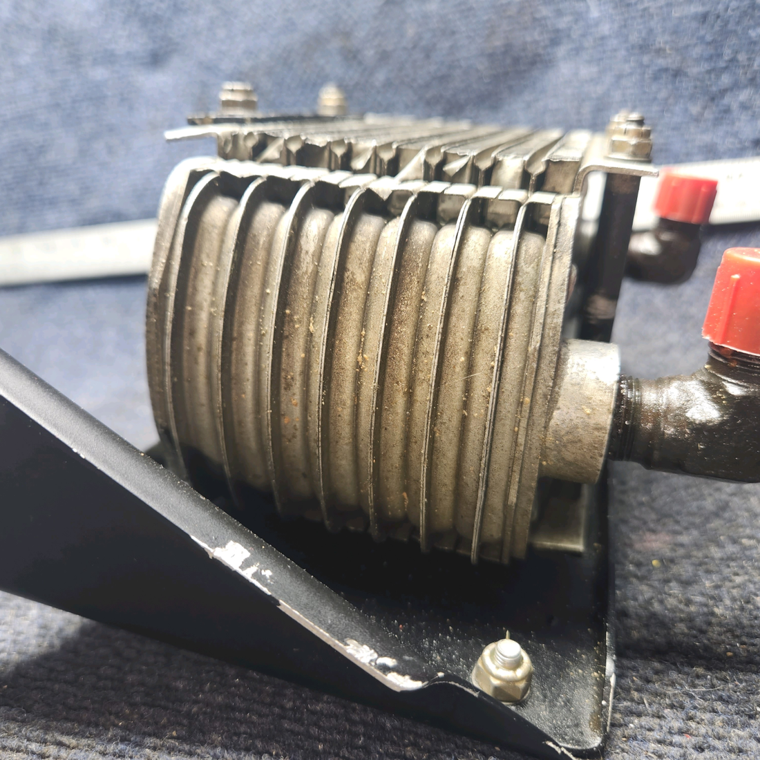 Used aircraft parts for sale, 21182-00, 21183-00, 21184-00 PIPER PA-24-250 Oil Cooler with Brackets