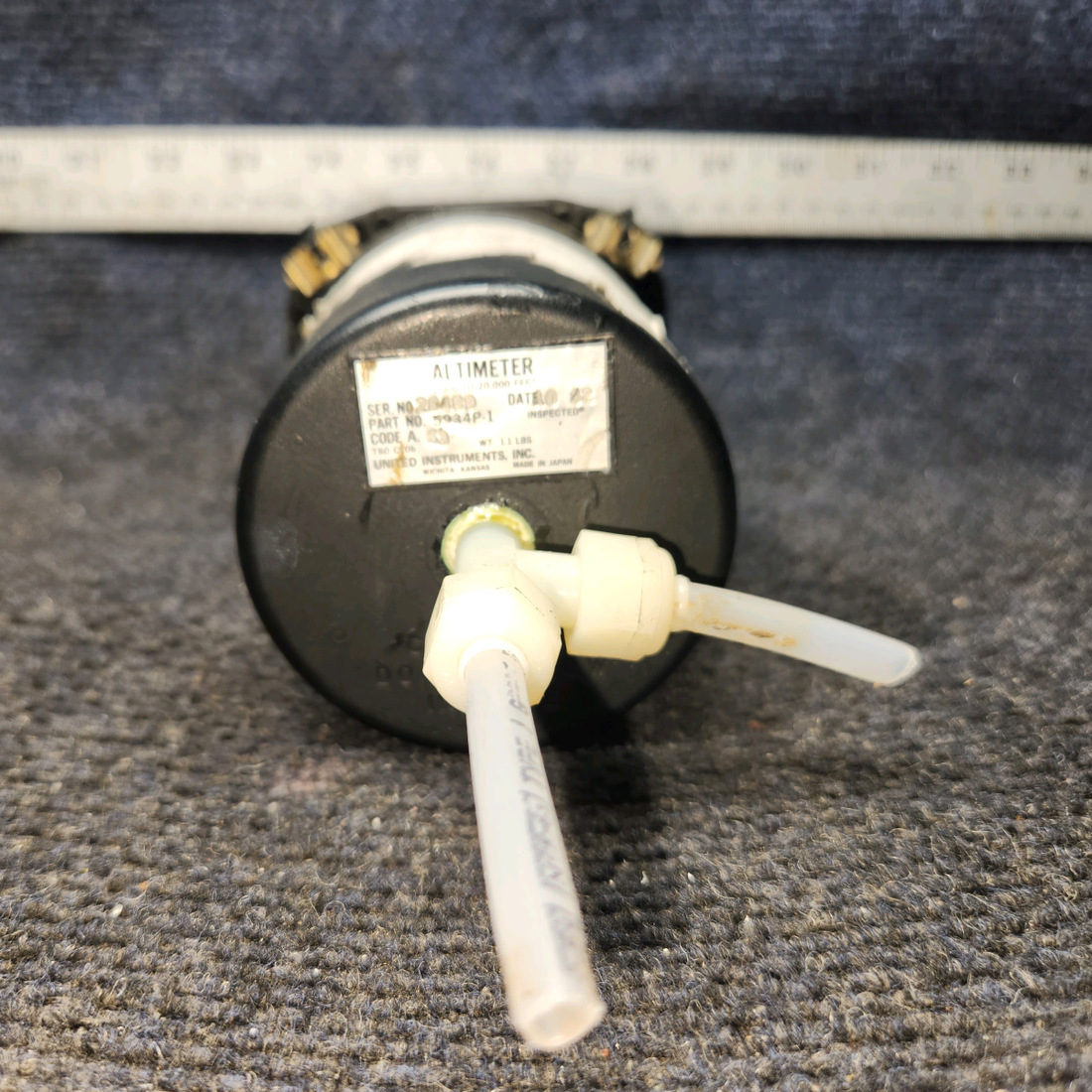 Used aircraft parts for sale, C661071-0101 United Instruments 5934P-1 Cessna 172E Altimeter Indicator