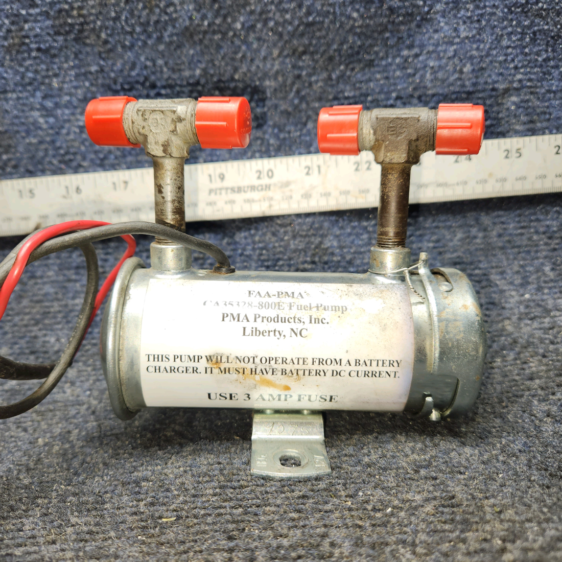 Used aircraft parts for sale, CA35328-800E PIPER PA-24-250 Facet Fuel Pump Assembly (Volts: 12)