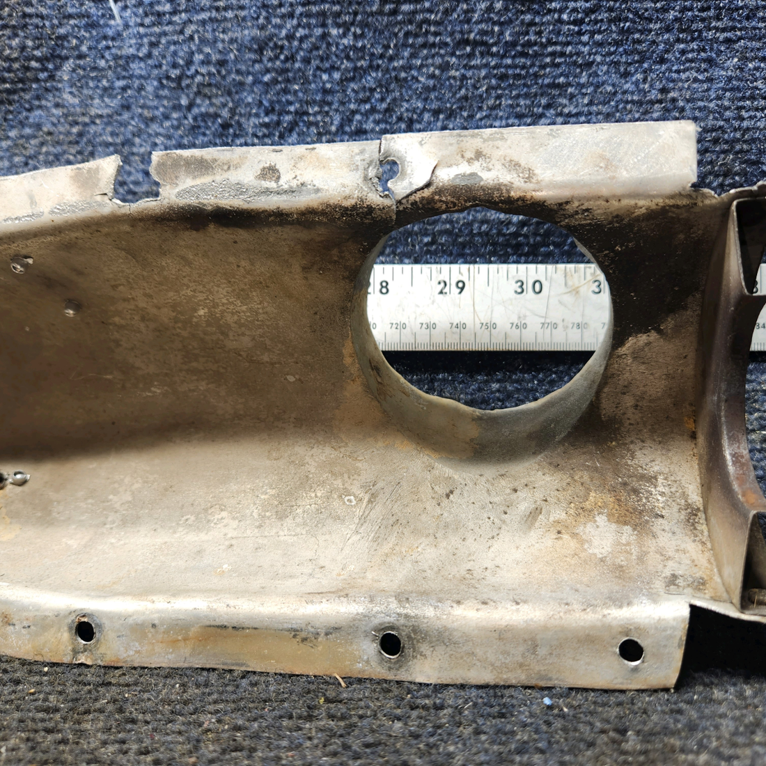 Used aircraft parts for sale, 63723-002 Piper PA-28-140 Carburetor Heat Bottom Shroud