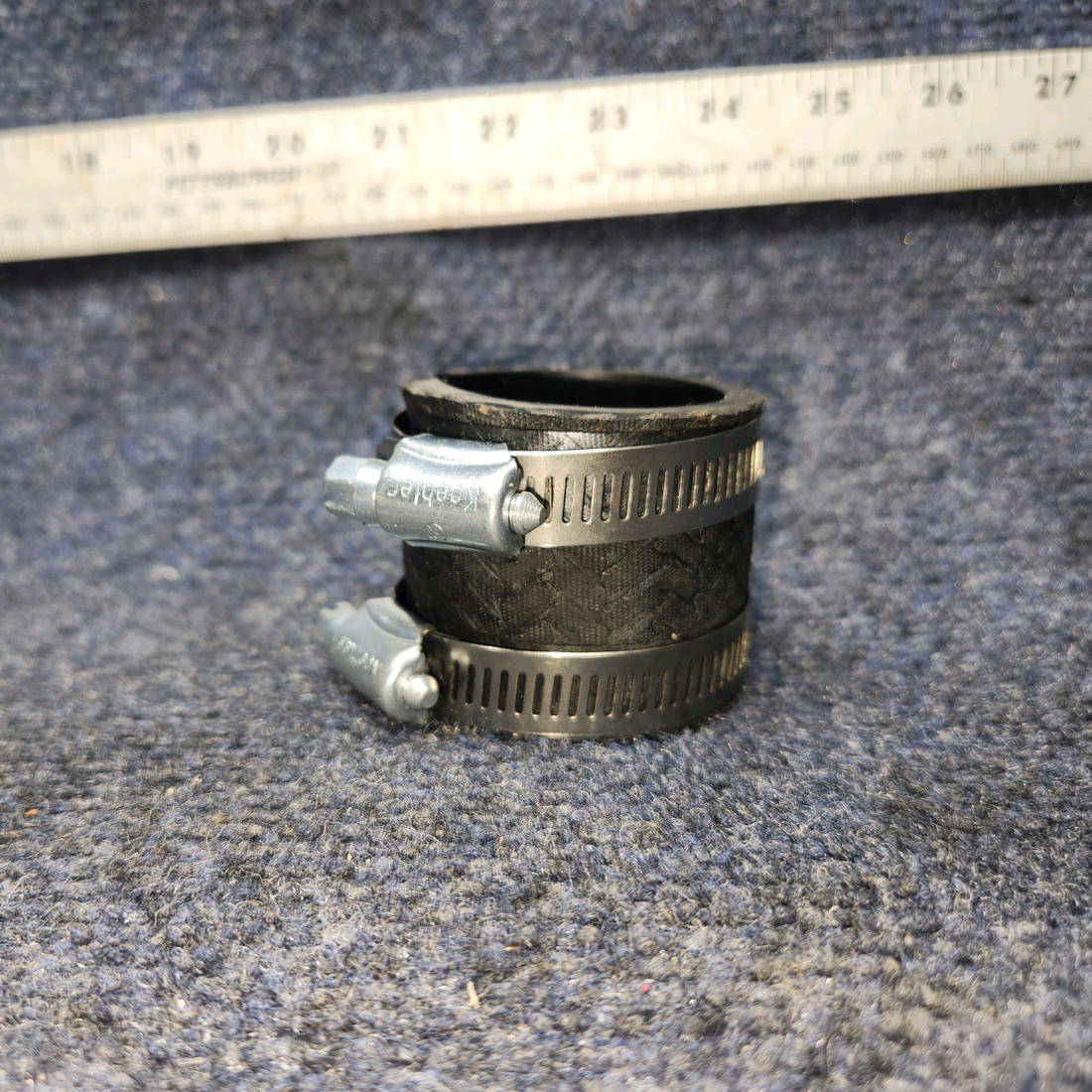 Used aircraft parts for sale, 69603 / LW-15592-8-28 Lycoming O-540 PIPER PA-24-250 Hose with clamps Sold as a set.