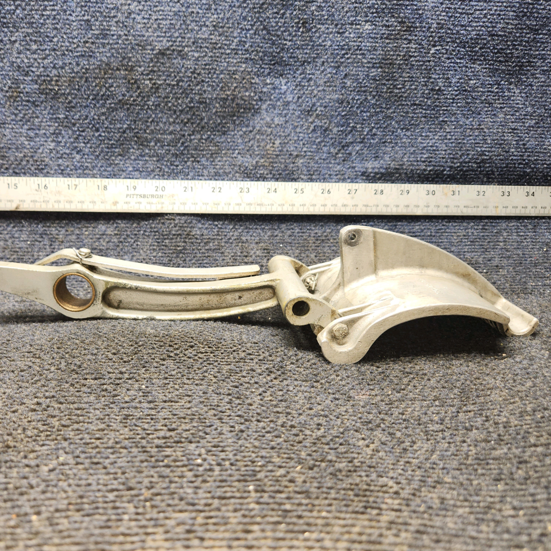 Used aircraft parts for sale, 35-524011, 35-524060-2 BEECHCRAFT F35 Rudder Pedal and Arm
