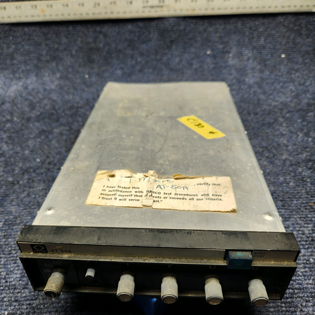 Used aircraft parts for sale, AT50A Narco BEECHCRAFT 95-55B TRANSPONDER NO RACK AND CONNECTOR