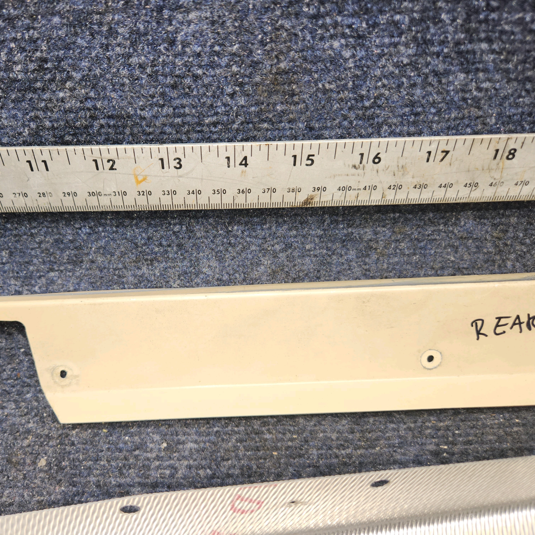 Used aircraft parts for sale, 630171-009 Piper PA28-140 REAR RH RETAINERS AND PLATE WINDOW SET