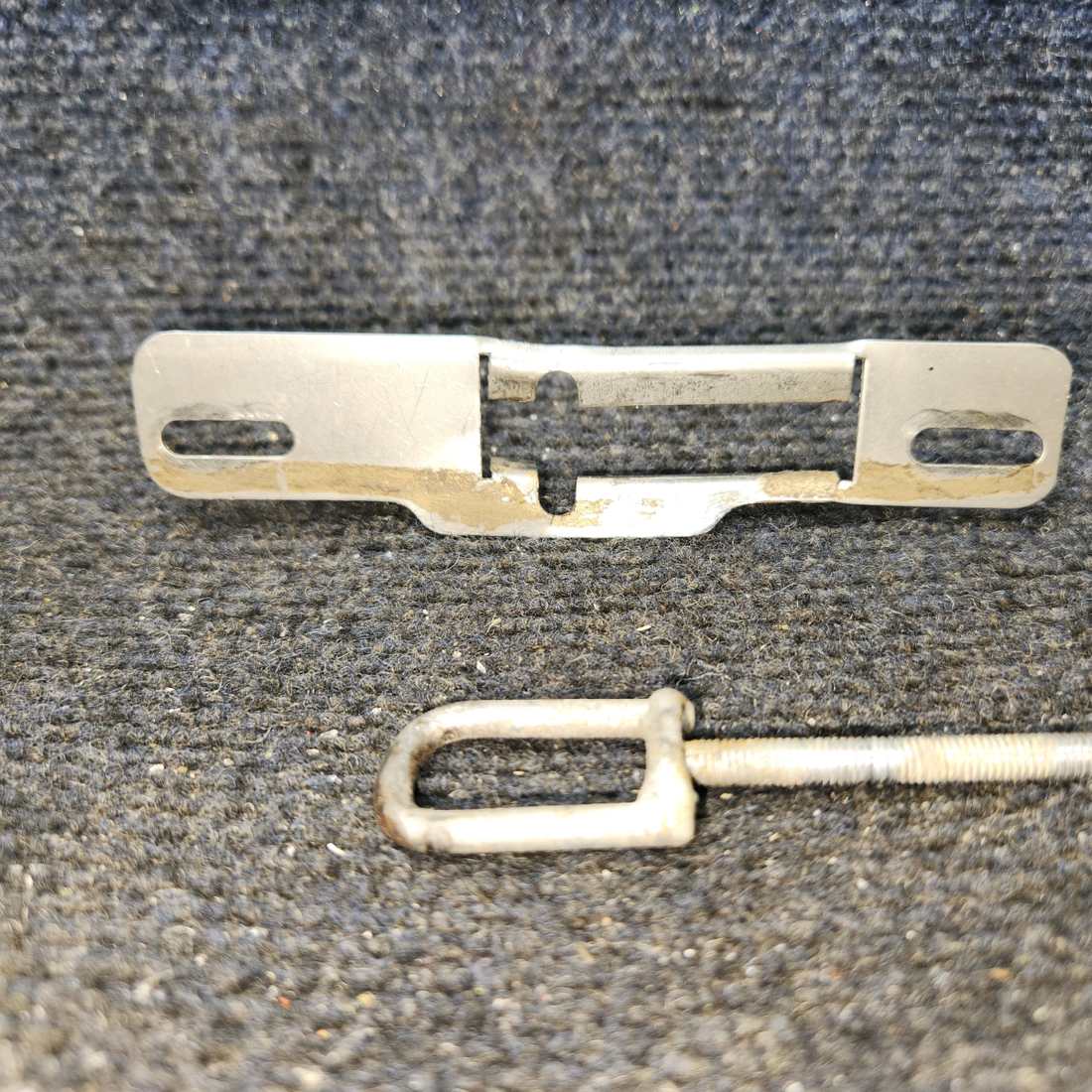 Used aircraft parts for sale, 63037-000 Piper PA32RT-300 Door Latch Plate with Loop Assembly
