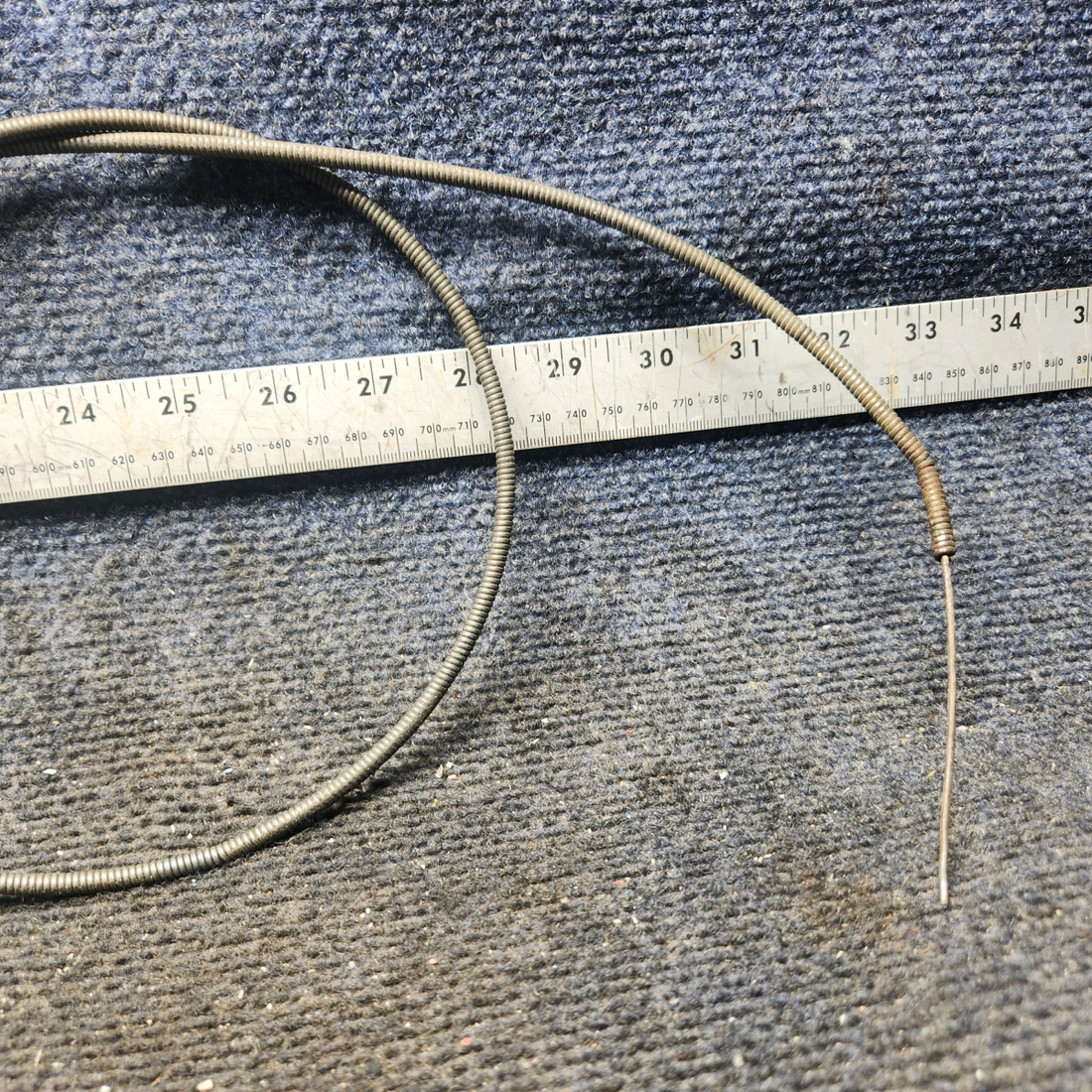 Used aircraft parts for sale, S1224-1 Cessna 172E Carburetor Heat Cable Assembly (Length: 47")