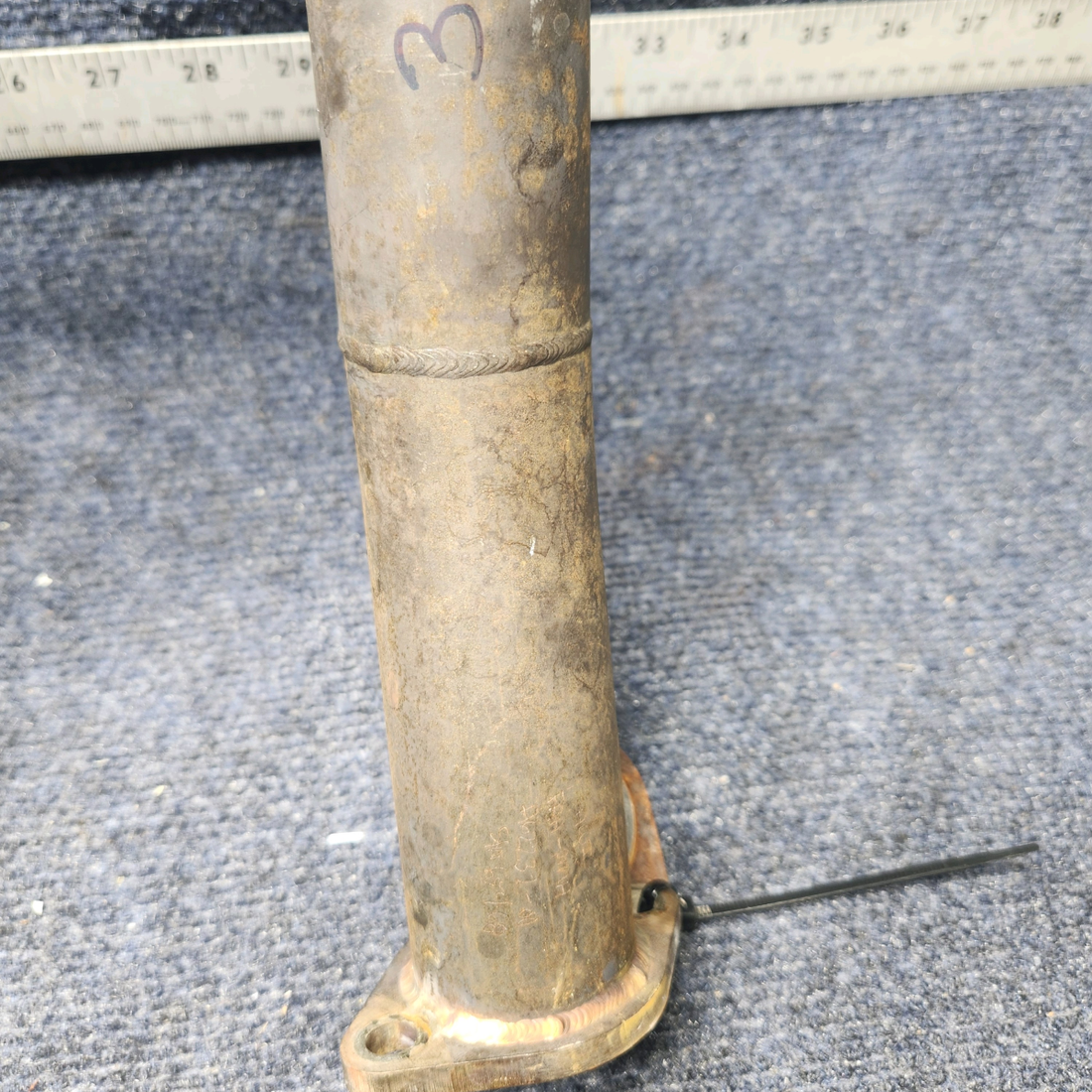 Used aircraft parts for sale, 35302-003 / 35301-000 / 62232-000 PIPER PA28-161 Warrior III REAR EXHAUST MUFFLER W EXHAUST STACKS