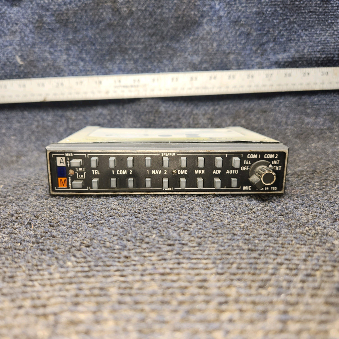 Used aircraft parts for sale, 066-1055-03 King KMA 24 Audio Panel W rack and Connector