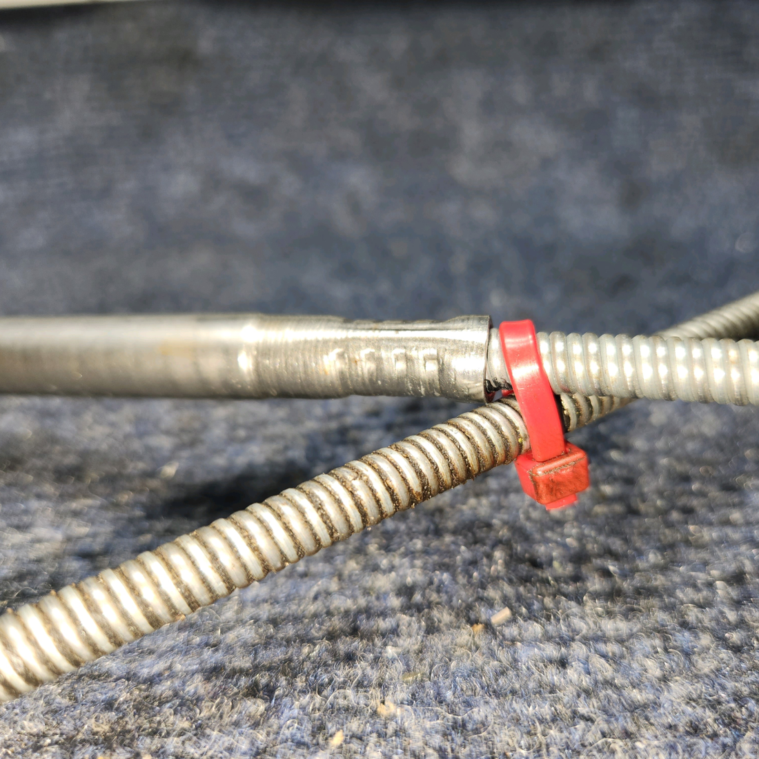 Used aircraft parts for sale, MC600-72 McFalene PIPER PA-24-250 McFarlane Vernier Mixture Control Cable (Length: 50.25”)