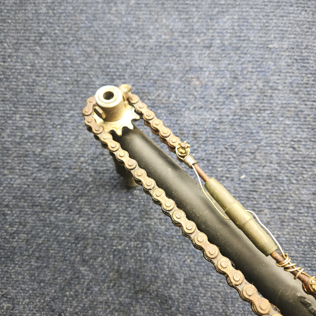Used aircraft parts for sale, 0413368-1 cessna 150G Control “Y” Yoke Weld Assy with Chains and Gears