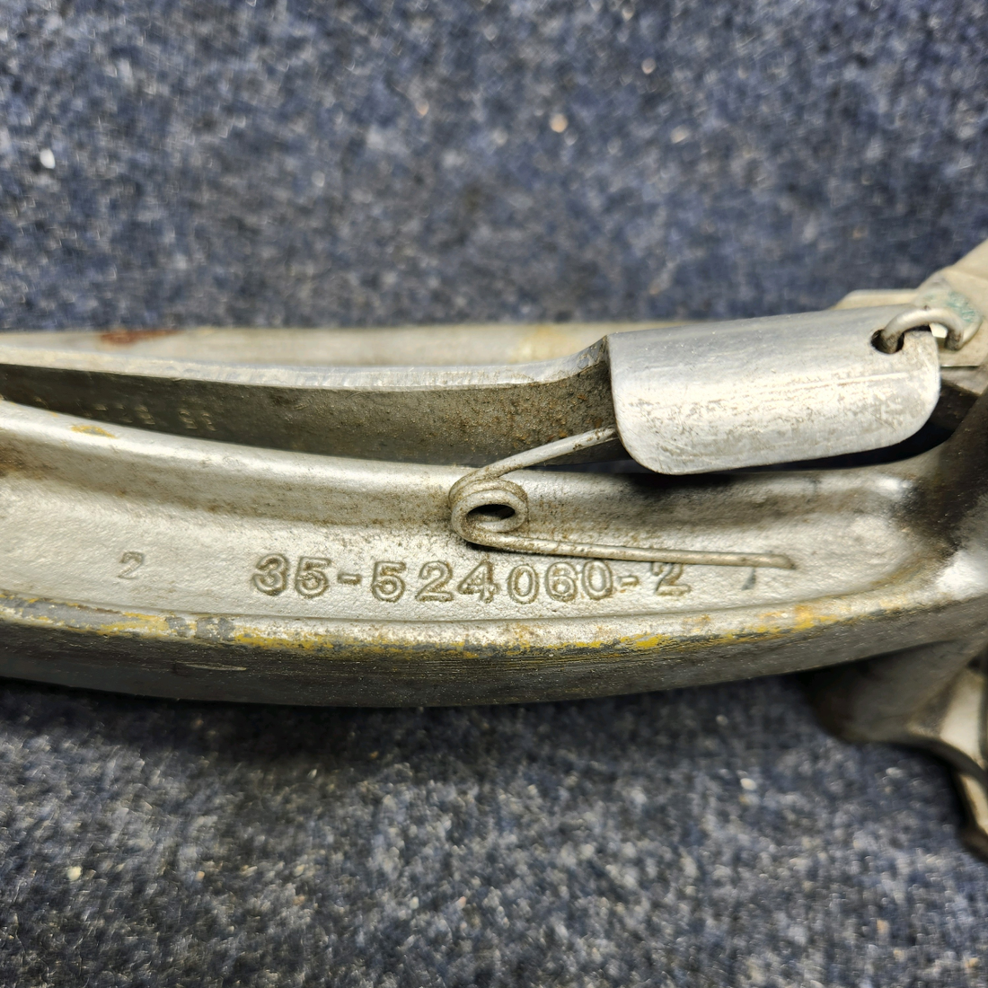 Used aircraft parts for sale, 35-524011 AND 35-524060-2 BEECHCRAFT F35 RUDDER PEDAL AND PEDAL ARM