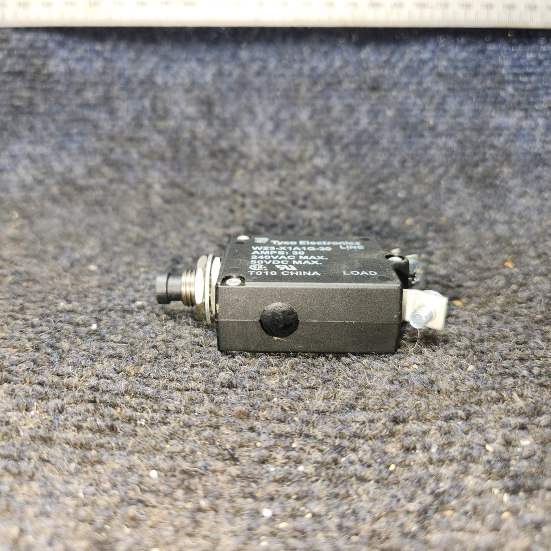 Used aircraft parts for sale, W23-X1A1G-30 Tyco Electronics W23 Series PIPER PA-24-250 Circuit  Breaker - 30 Amps
