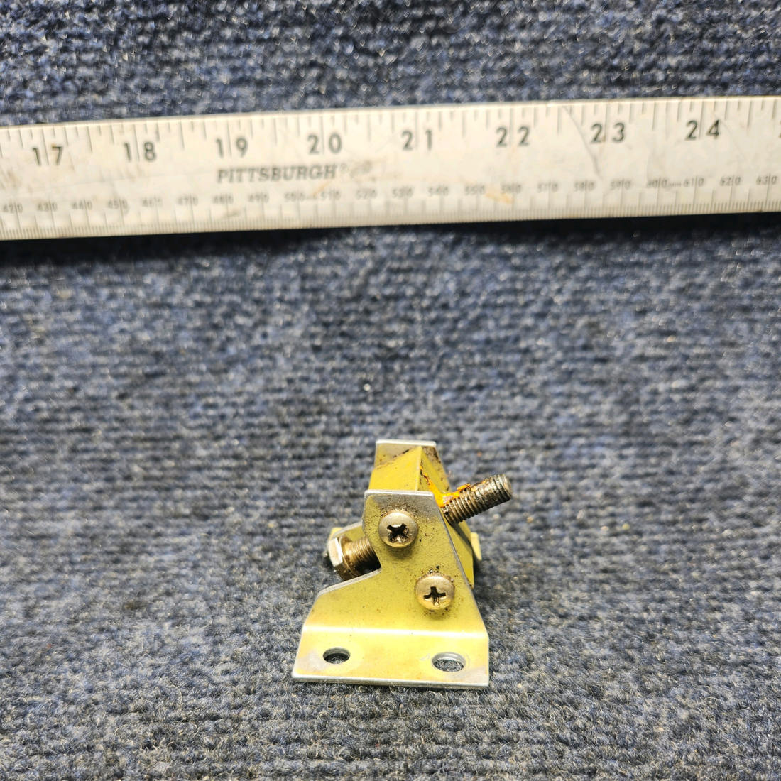 Used aircraft parts for sale, 002-410031-1 Beechcraft F33A STOP ASSY RUDDER PEDAL BELLCRANK