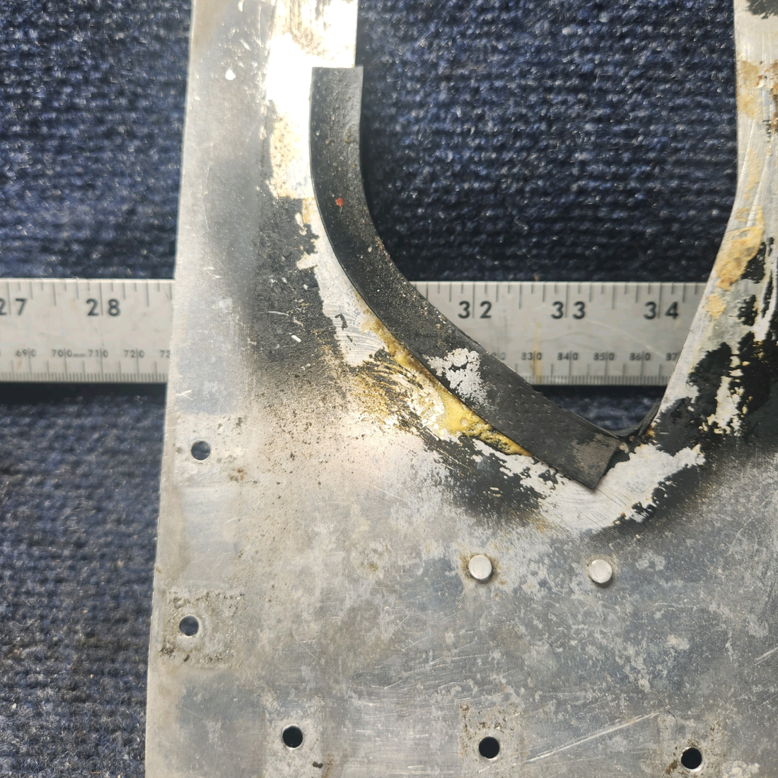 Used aircraft parts for sale, 63339-001 PIPER PA28-140 Plate Assy MLG RH