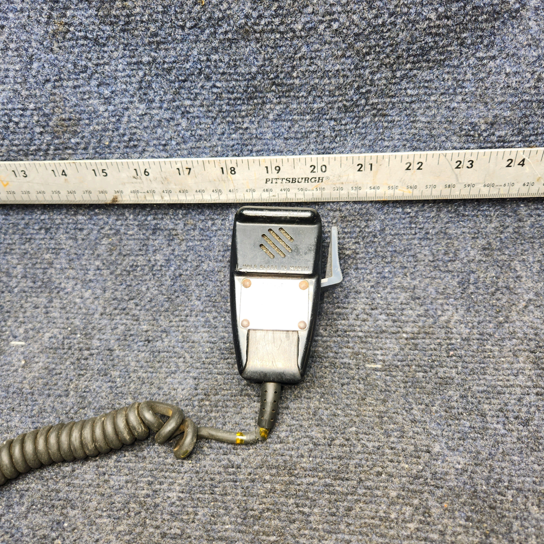 Used aircraft parts for sale, TEL-66T Beechcraft A24R Telex Handheld Microphone "SEE PHOTOS"