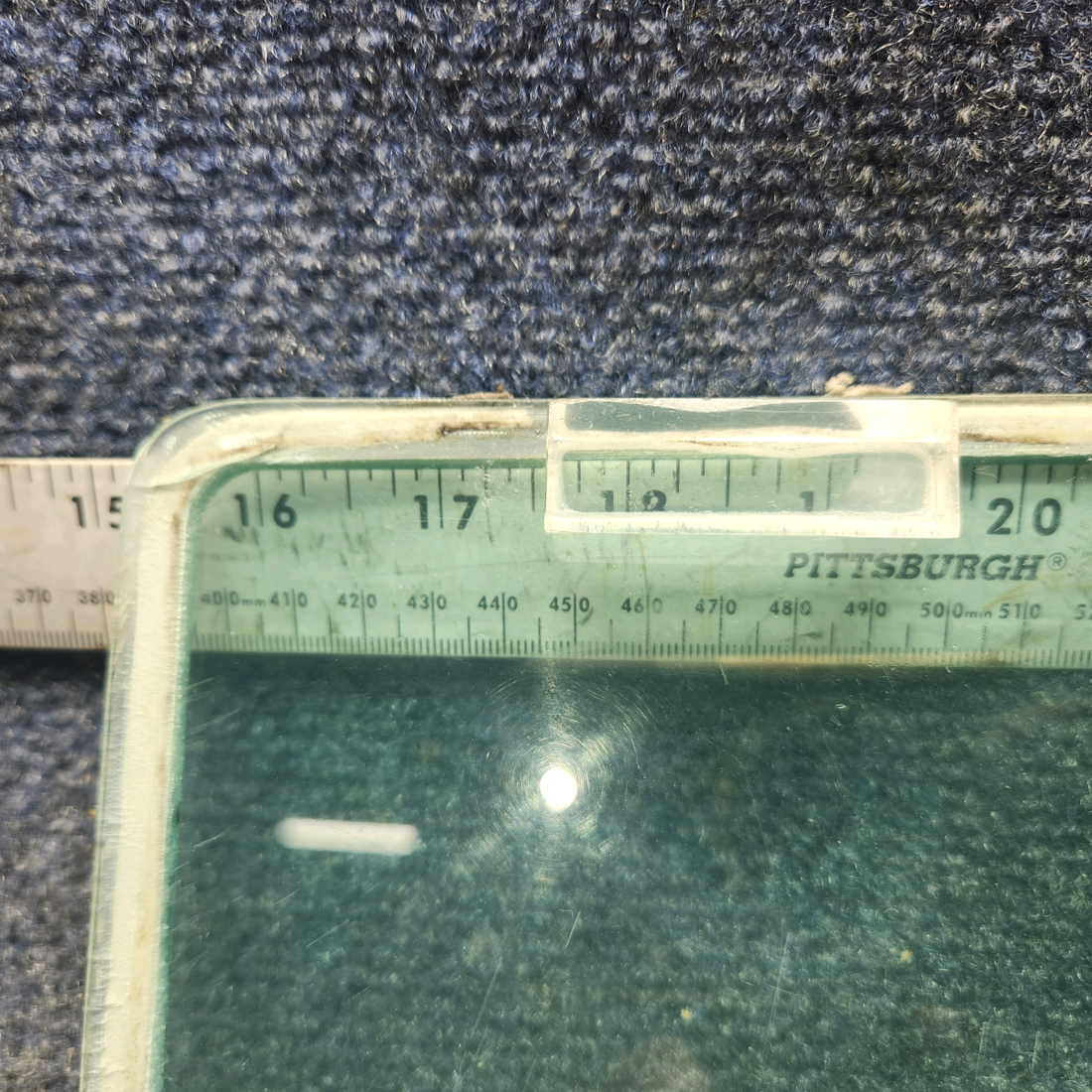 Used aircraft parts for sale, 169-420038-71 Beechcraft A24R Storm Window Assembly LH (Tinted)