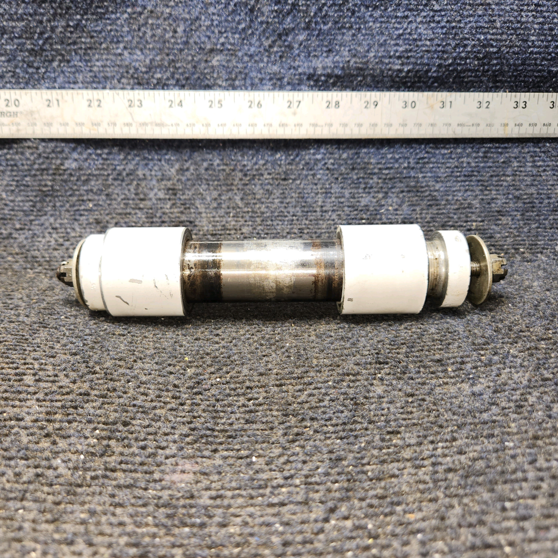 Used aircraft parts for sale, 0543001, 0543037-1, 0543003 Cessna 172E Nose Gear Axle Tube w/ Spacers & Ferrule