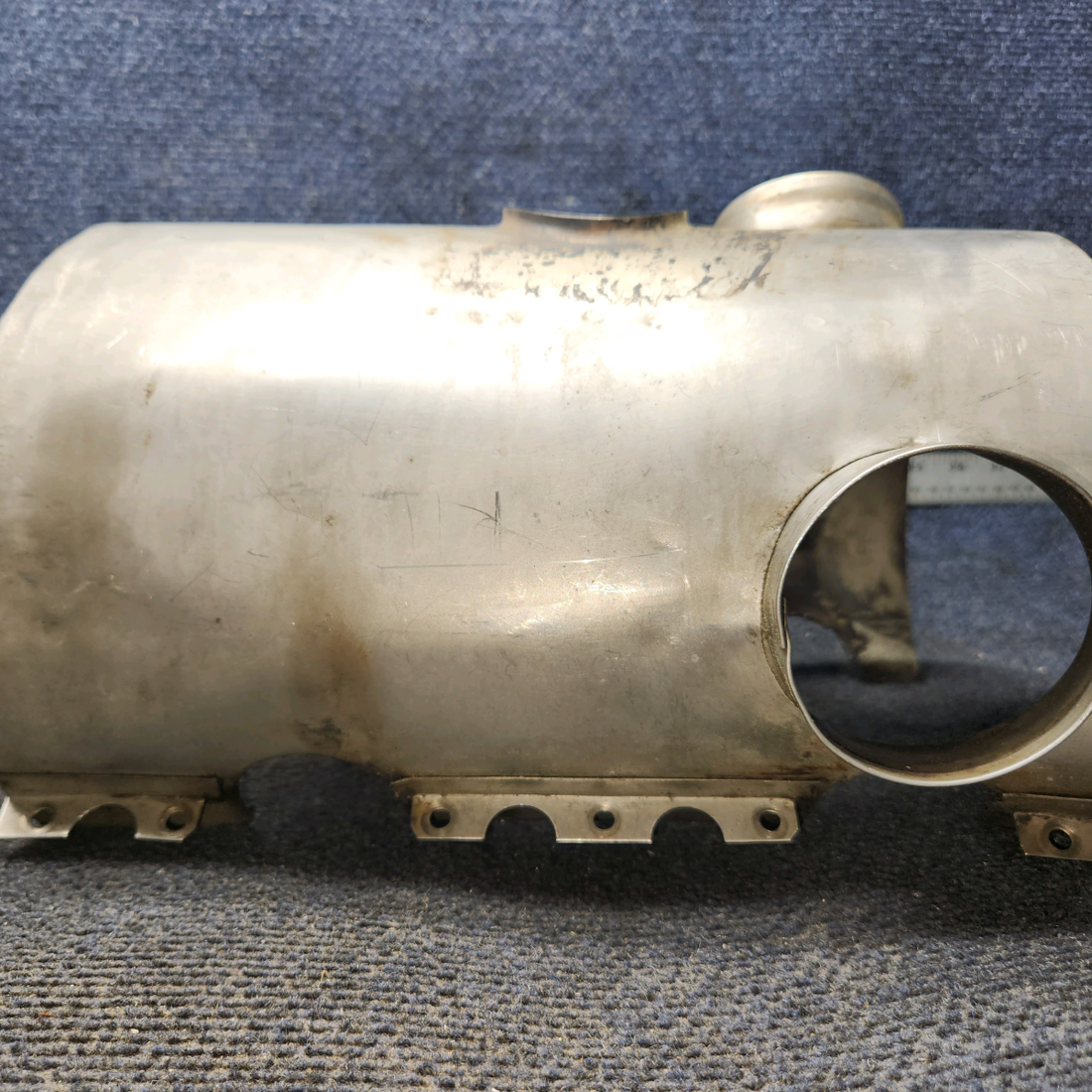 Used aircraft parts for sale, 0550176-38 Continental O-300, GO-300 Cessna C175 Shroud Assy Exhaust - RH