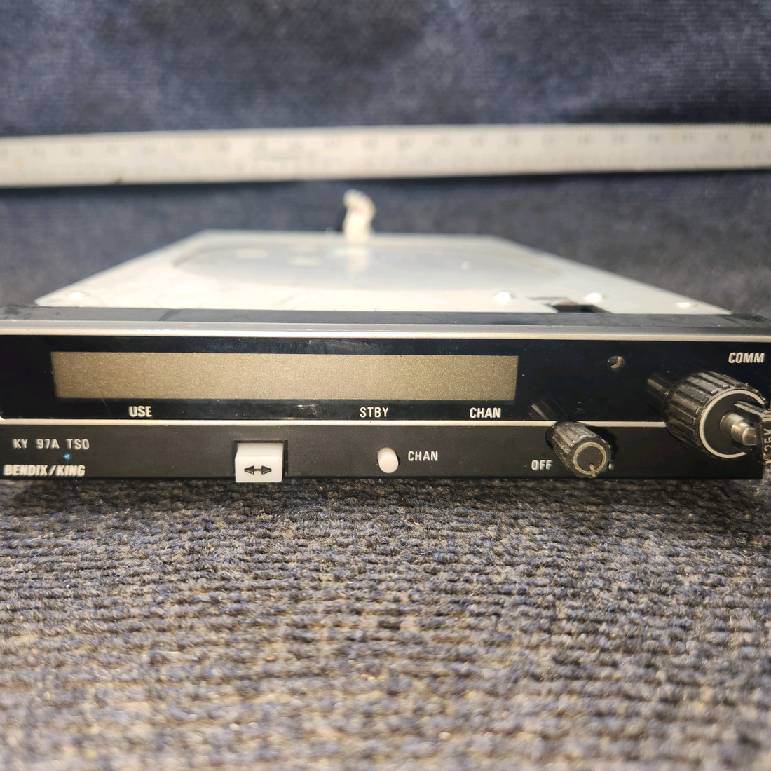 Used aircraft parts for sale, 064-1051-60 Bendix King KY-97A Piper PA28-140 VHF Communication Transceiver