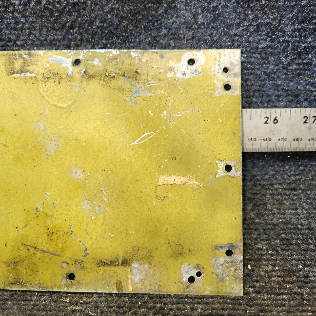 Used aircraft parts for sale, 63287-000 piper PA-28-181 Tunnel Top Center Rear Plate