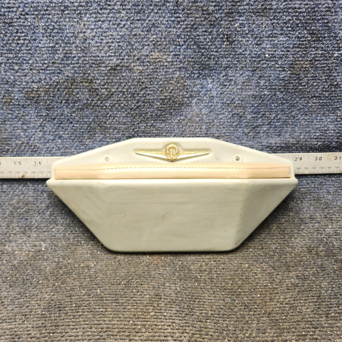Used aircraft parts for sale, 33-534012-1, 33-534012-5, 35-534012-5 Beechcraft 35-33 Armrest Assembly – Gray/Beige