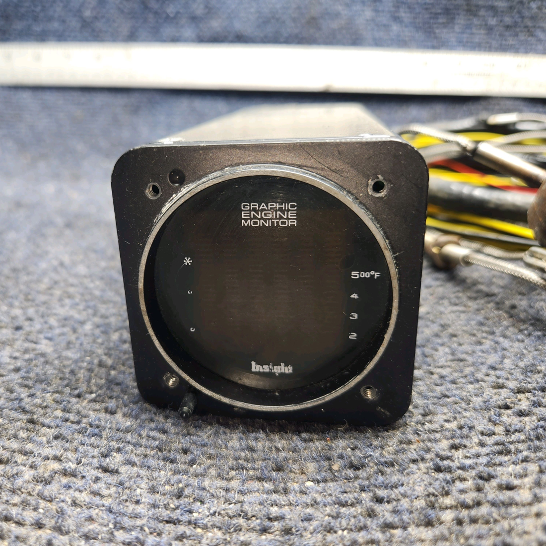 Used aircraft parts for sale, GEM-602-EGT-CHT Insight GEM 602 Beechcraft F35 Graphic Engine Monitor With CHT, EGT With Probes