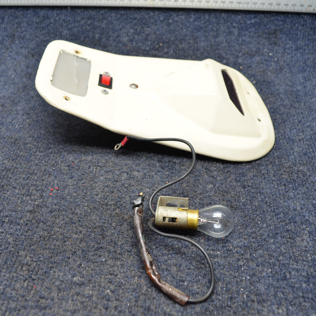 Used aircraft parts for sale, 0710103-1 Cessna C175 COVER PLATE CABIN LIGHT