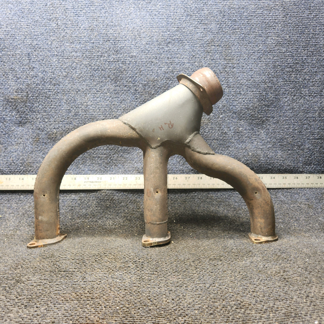Used aircraft parts for sale, 35-950116 Beechcraft 35-33 Exhaust Stack with EGT Holes – RH